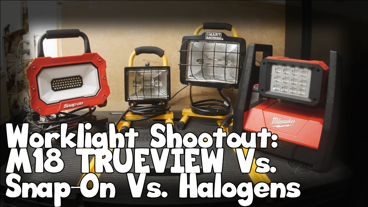 Worklight Shootout - M18 TRUEVIEW Vs. Snap-On Vs. Halogens