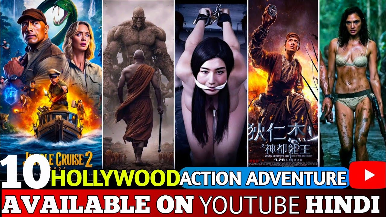 Top 10 Best Hollywood Movies on YouTube in Hindi Dubbed | New Action & Adventure Movies Hindi Dubbed