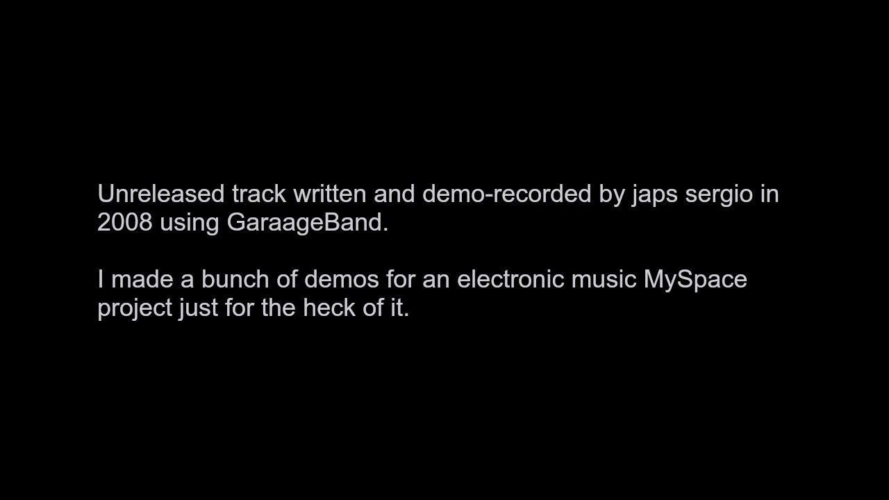 japs sergio ~ wing inspection ('08 demo electronic music project)