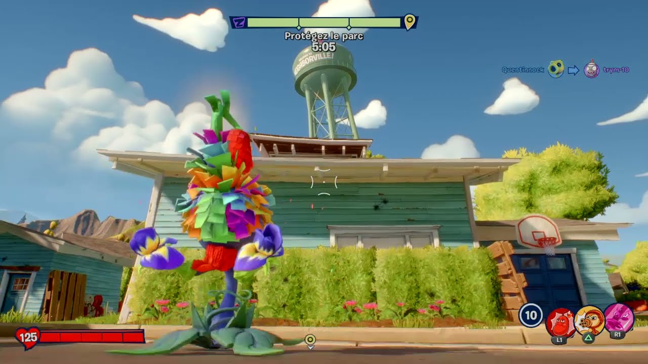 PVZ BFN Peashooter (Turf Takeover, Peachy District, No commentary)