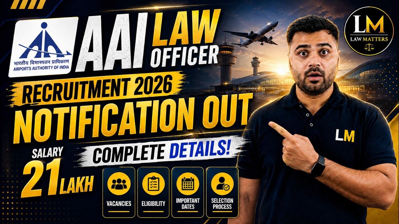 AAI Law Officer 2026 Notification Out | Complete Details | Salary & Eligibility