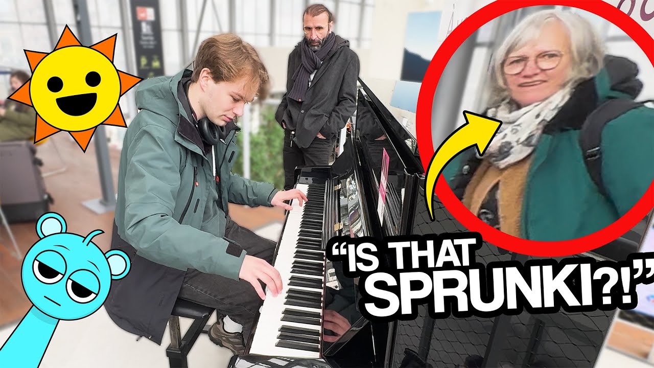 I Played SPRUNKI Songs On a Random Public Piano!