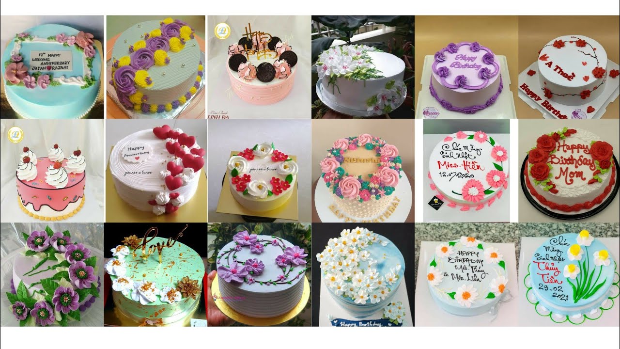Most beautiful cake decorating ideas... floral cake designs... vanilla cake designs... ভ্যানিলা কেক.