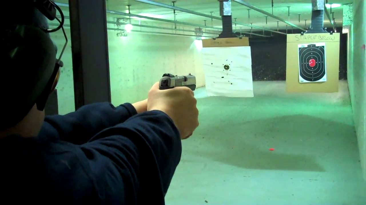 Test firing the Ruger SR40 gun with Galloway Precision trigger