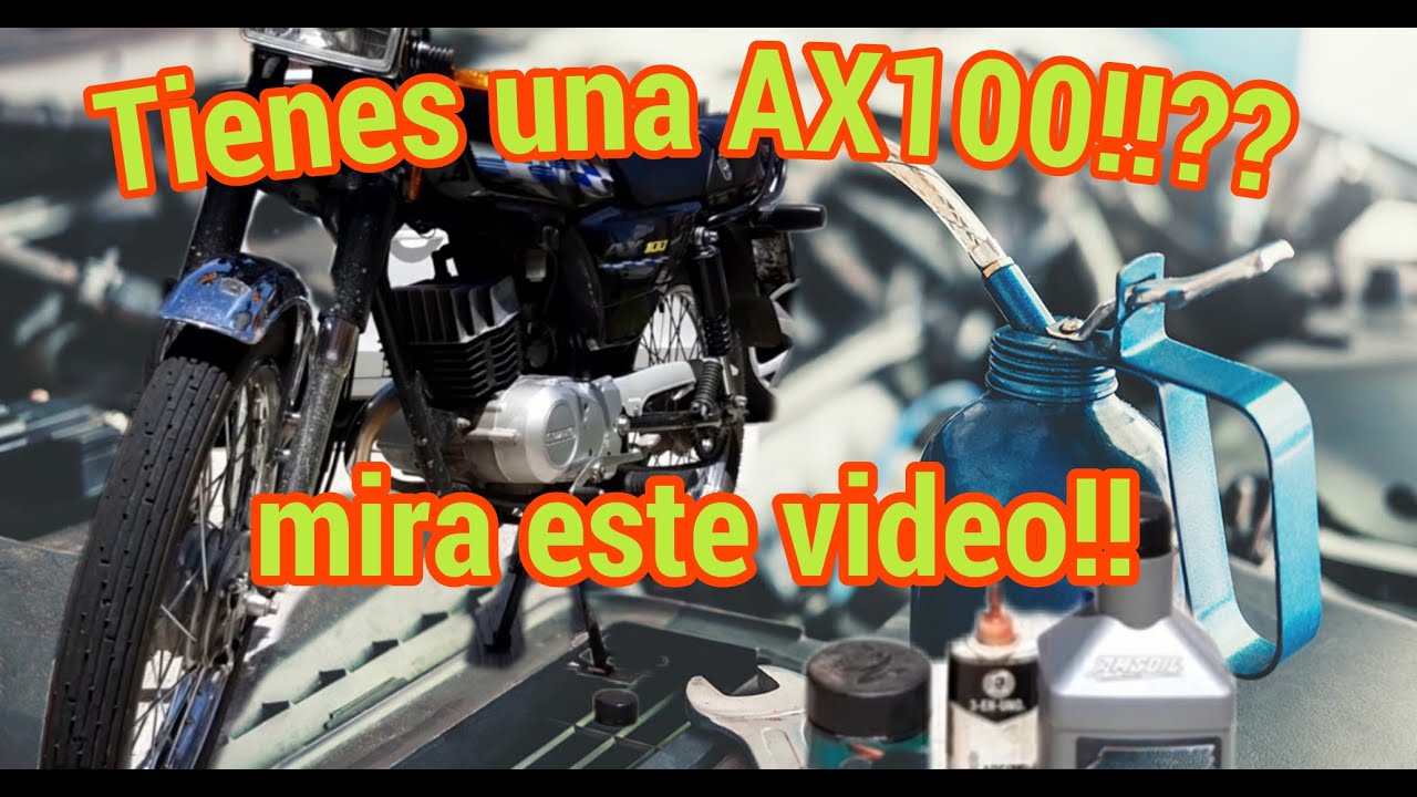 Como hacer el MANTENIMIENTO a una Suzuki AX100???!!!!!! / Marior