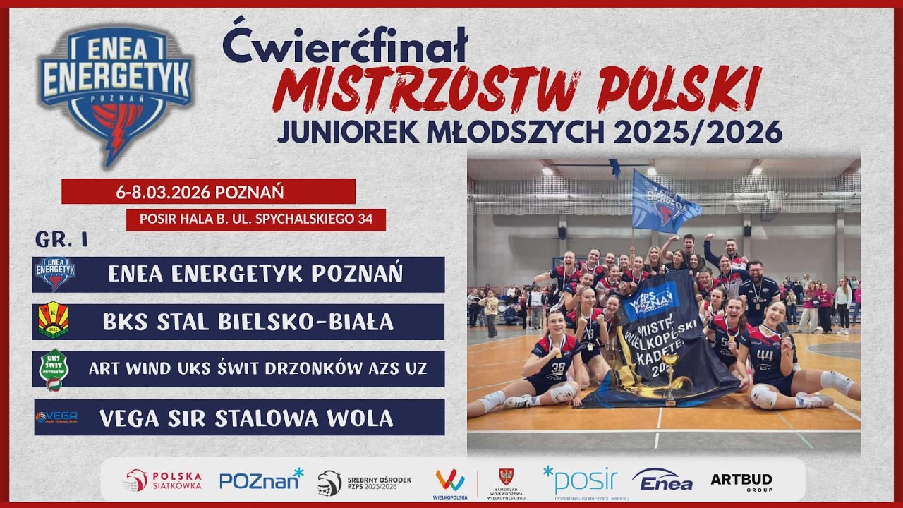 Enea Energetyk Poznań – BKS Stal Bielsko-Biała | Turniej Ćwierćfinałowy MP Juniorek Młodszych