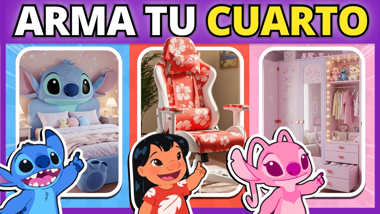 🛏️🌊 ARMA TU HABITACIÓN DE ENSUEÑO | LILO Y STITCH | 💭 Juego de Elecciones | #booquiz #trivia
