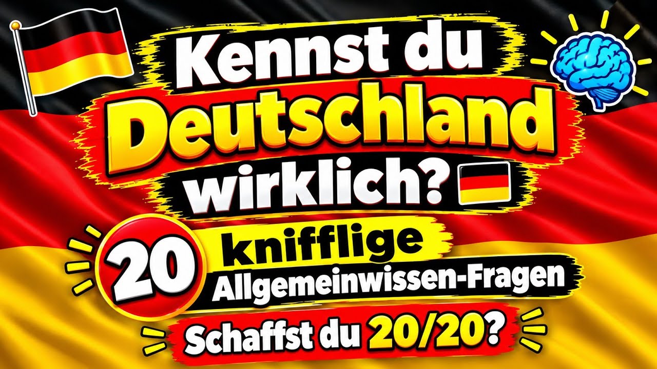 Deutschland Quiz 🇩🇪 | 10 Allgemeinwissen Fragen die nur wenige richtig beantworten!