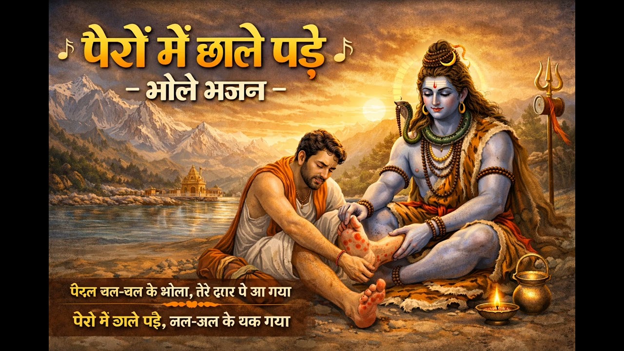 #video पैरों में छाले पड़े – भोले भजन 🎵