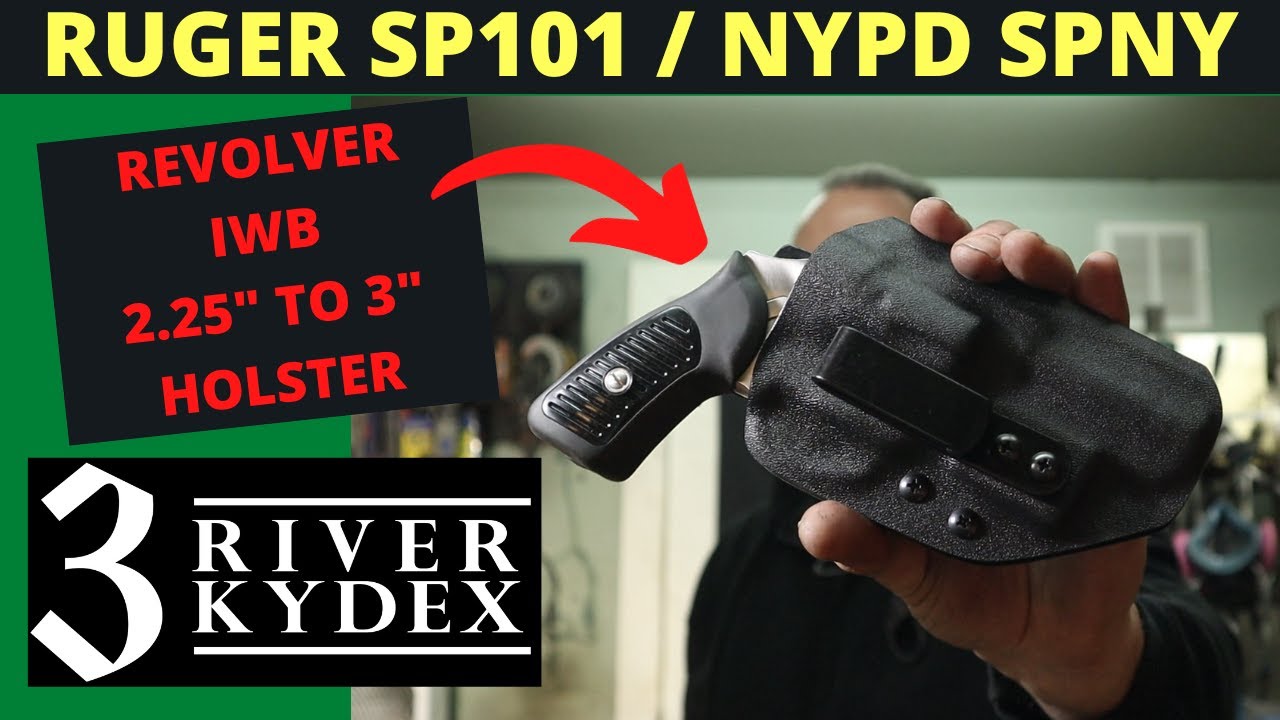 RUGER SP101/ NYPD SPNY Revolver IWB Kydex Holster
