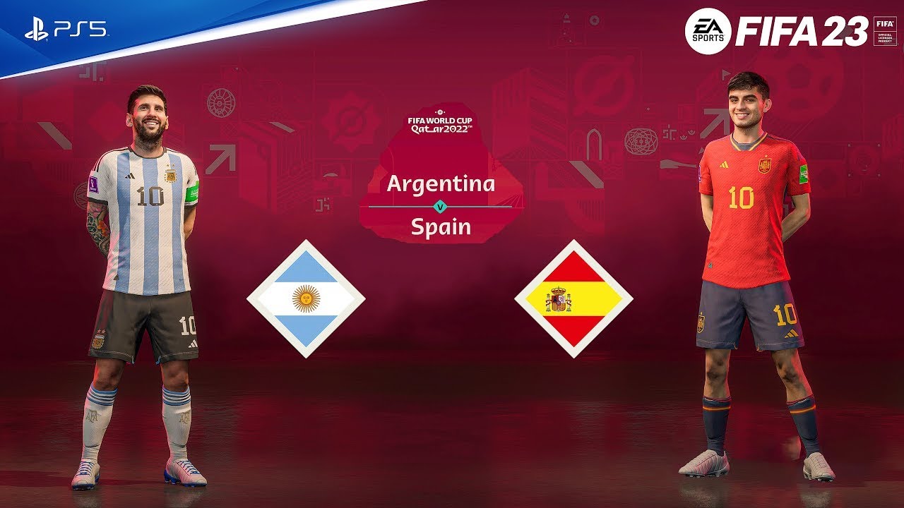 FIFA Gameplay SPAIN Vs ARGENTINA FIFA WORLD CUP FINAL