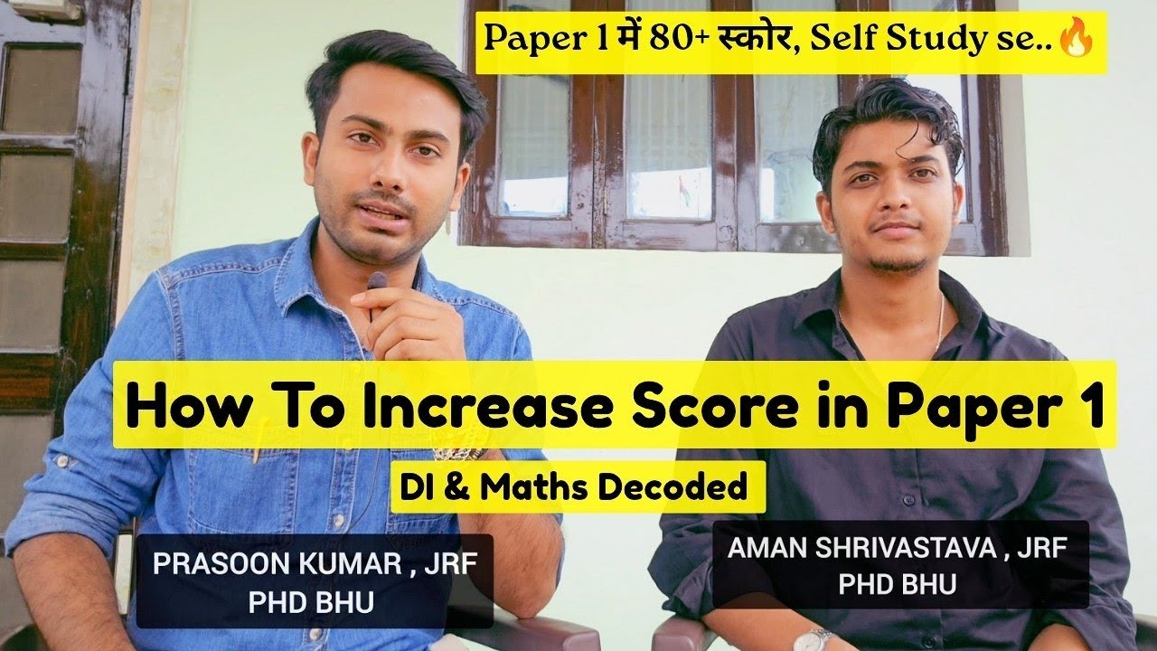 How to Increase Score in Paper 1 with Self Study | DI & Maths Decoded | UGC NET JRF | By Scholars |