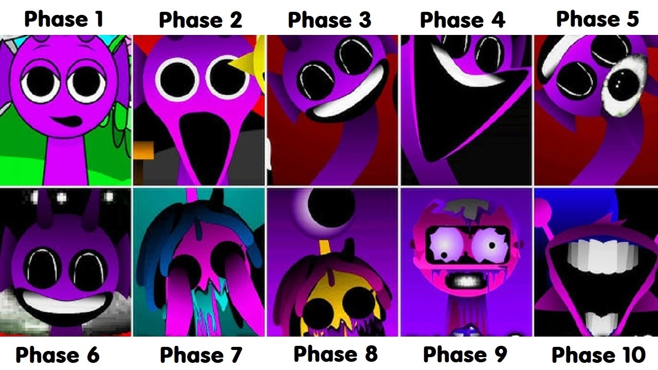 Incredibox Sprunki, Retake, Phase 3 VS Phase 4 VS Phase 5 VS Phase 6 VS Phase 7 VS Phase 8,9,10