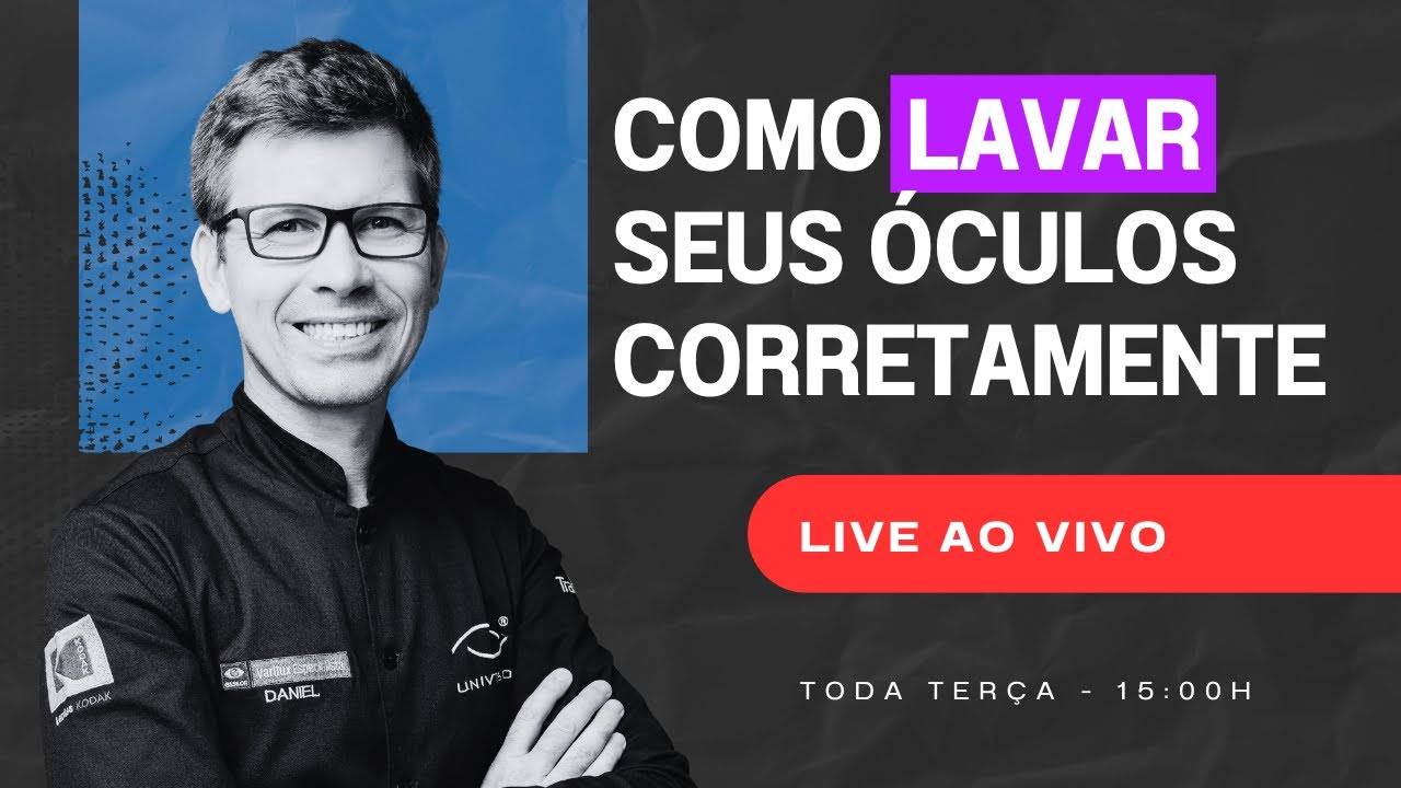 COMO LIMPAR, COMO LAVAR O SEU ÓCULOS CORRETAMENTE.