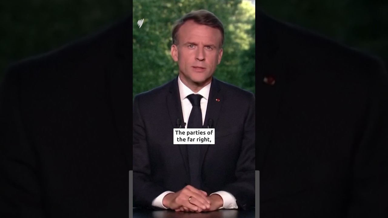 French president takes aim at the far-right as he calls snap election