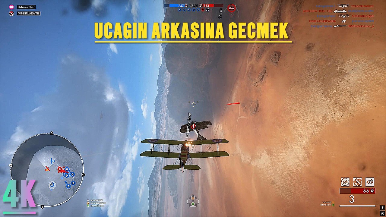 UÇAĞIN ARKASINA GEÇMEK BATTLEFİELD 1
