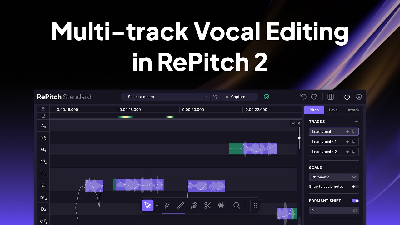 Multi-Track Editing in RePitch 2: The Fastest Way to Tune Vocals