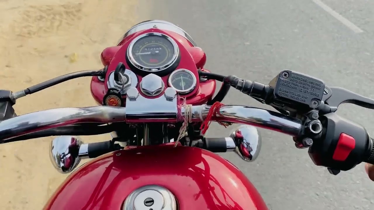Bullet Electra 350 Mileage Test 😍 Full desi Modified Bullet 😱🫣