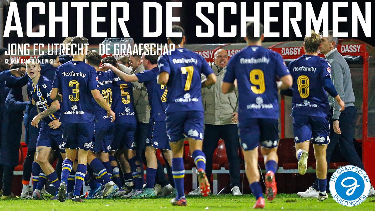 ACHTER DE SCHERMEN | De Graafschap wint dankzij GEWELDIGE KNAL VAN DER HEIDE van Jong FC Utrecht