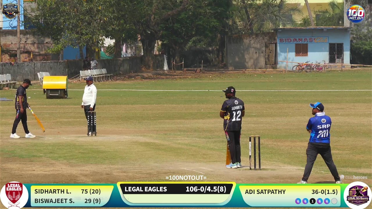 LIVE | LEGAL EAGLES VS LEGAL STRIKERS | ODISHA YOUNG ADVOCATES PREMIER LEAUGE SEASON 3 #100notout