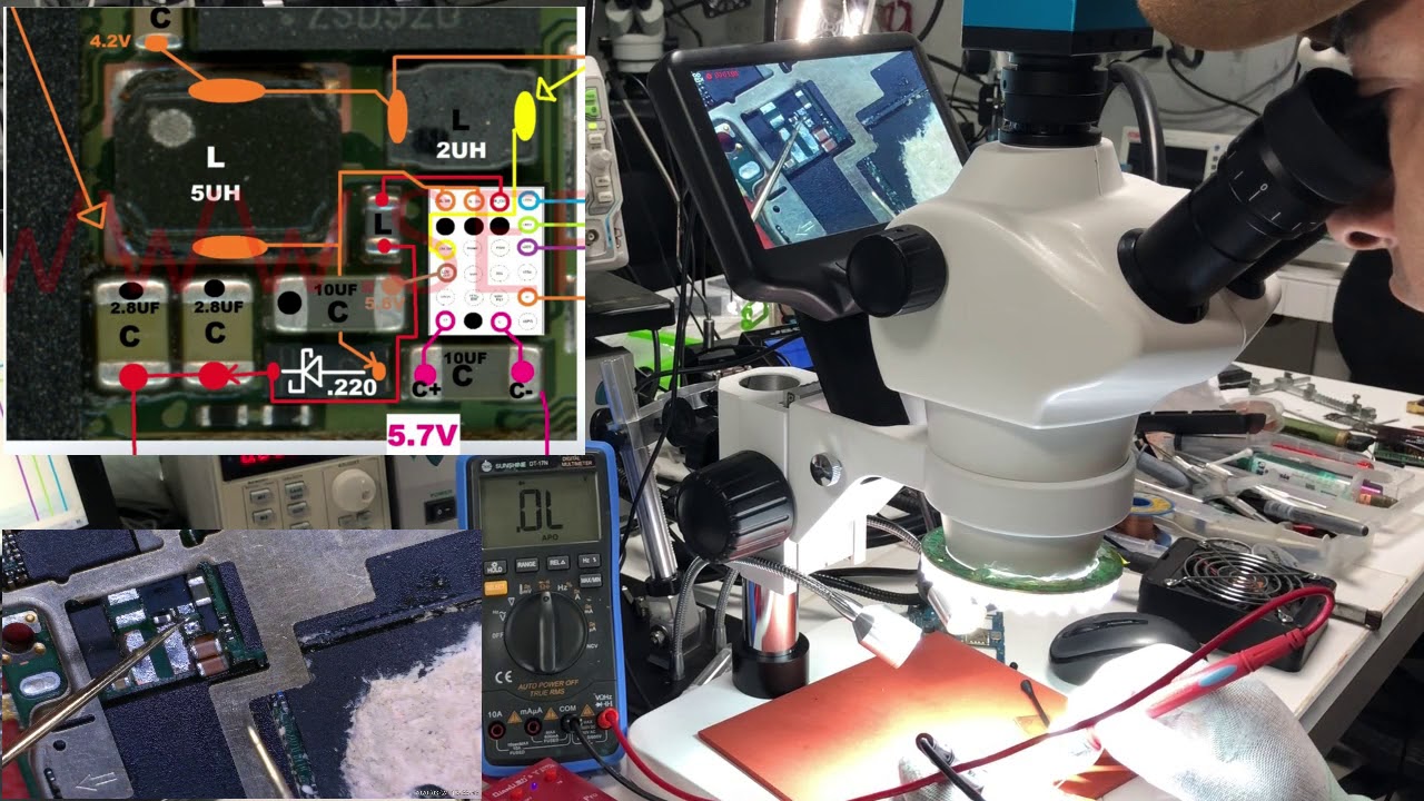 reparación Huawei P30 Lite (LX3A) no da luz ni imagen material exclusivo SERVICELL