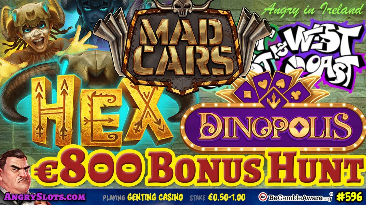 &euro;800 SLOTS BONUS HUNT - 16 bonuses - Dragonfall, Mad Cars, Book of Gods & more.