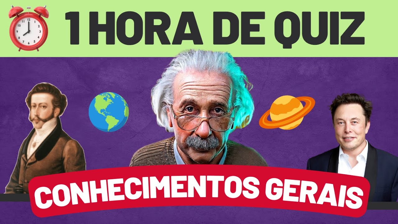 1 Hora de CONHECIMENTOS GERAIS ⏱️ - 60 Minutos para Aprender Conhecimentos Gerais [QUIZ]🗽📚🧠