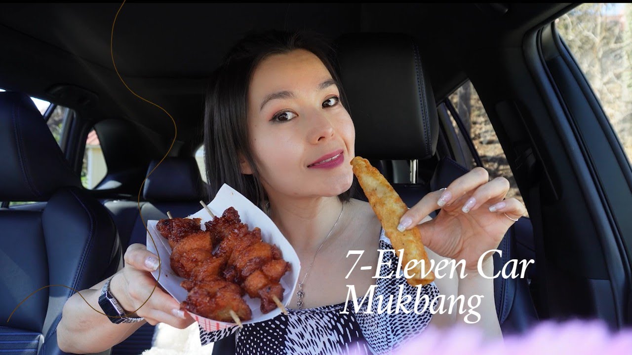 7-Eleven Feast Frenzy: Epic Car Mukbang! 🍔🍟