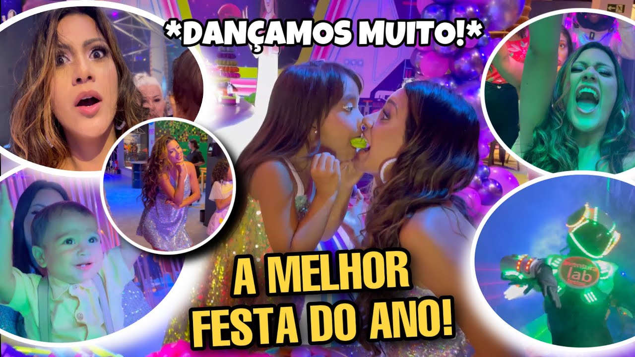 A FESTA DE 6 ANOS DA VALENTINA! *ELA DEU UMA BALADA* 🗣😱 DANÇAMOS MUITO!