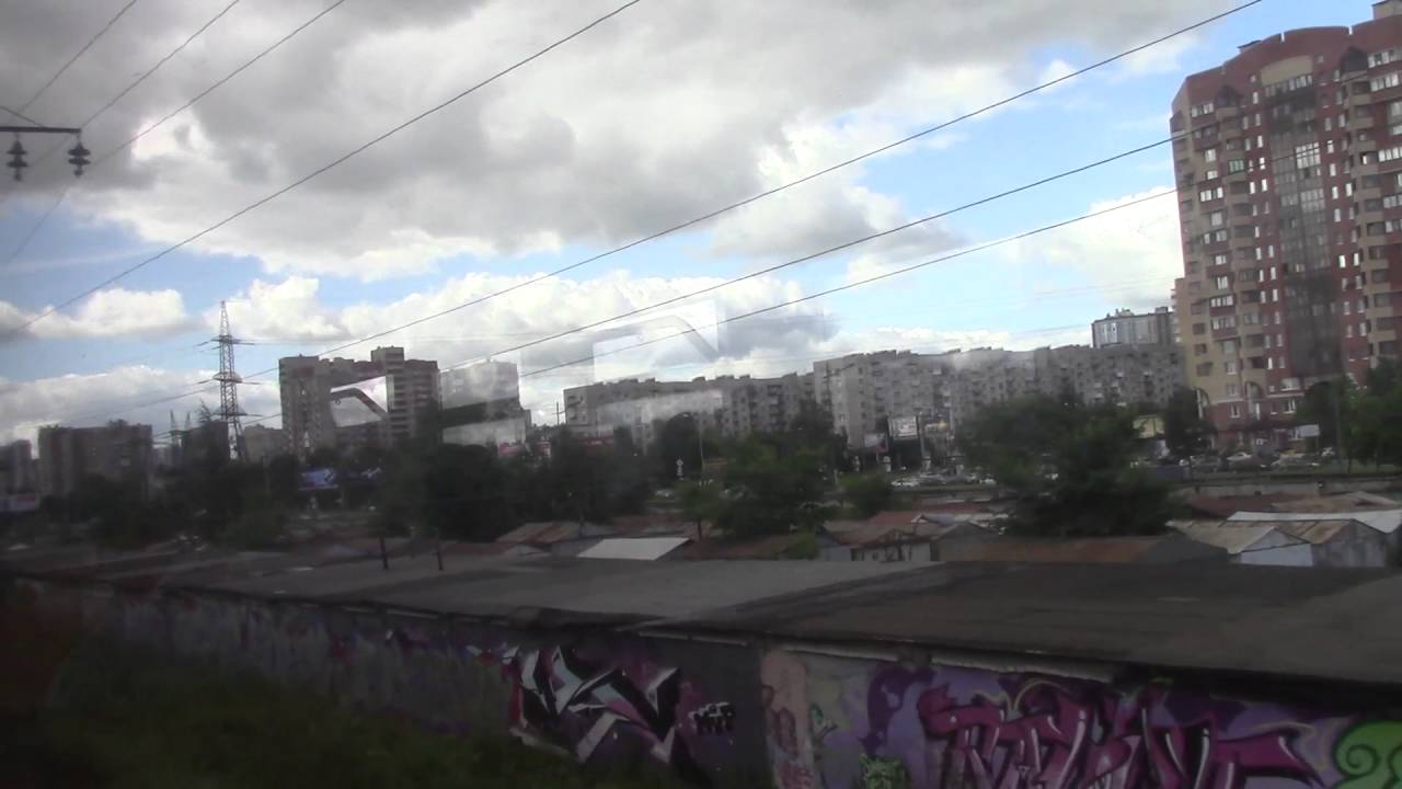 Санкт-Петербург-Витебский - Посёлок из окна ЭТ2М-041