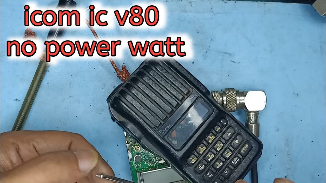 cara ganti final radio ht icom ic v80