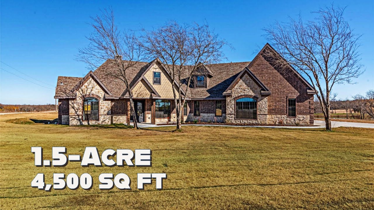 Brand New 4,500 SF Home on 1.5-Acre, 5-Bed, 4.5-Bath, 3-Car, No HOA, EZ Access to HWY, NE of Dallas