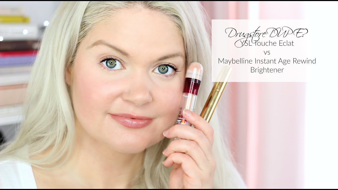 Drugstore Dupe? YSL Touche Eclat vs Maybelline Instant Age Rewind Brightener