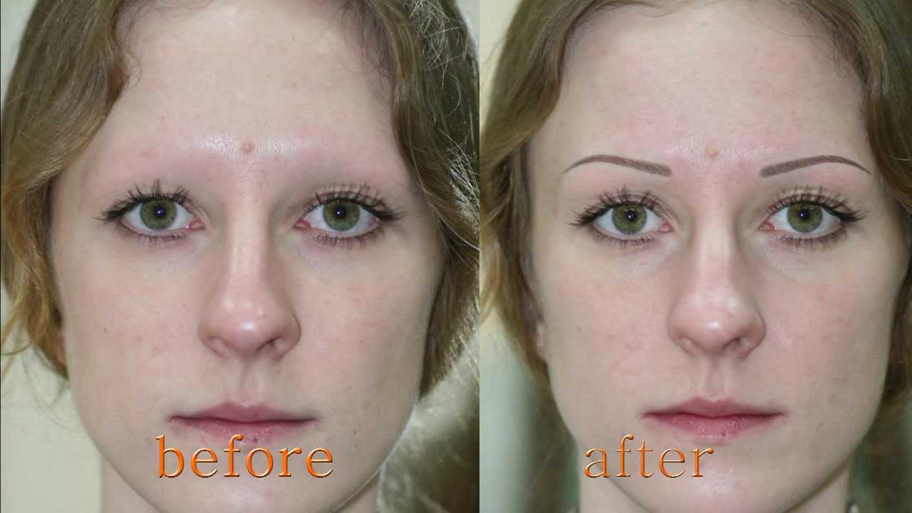 Alina Soloveva, permanent makeup of eyebrows