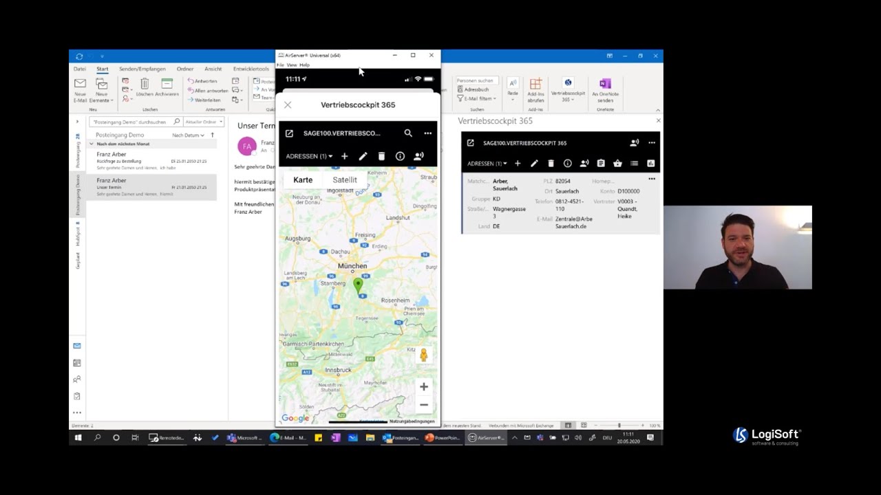 Webcast zu Vertriebscockpit 365 - Das Pocket CRM für die Sage 100