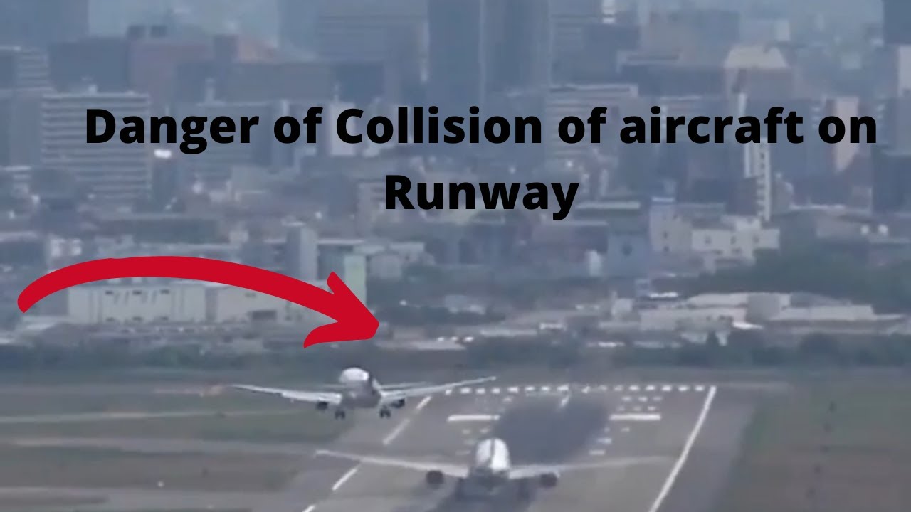 Danger of collision of two aircrafts on runway #shorts