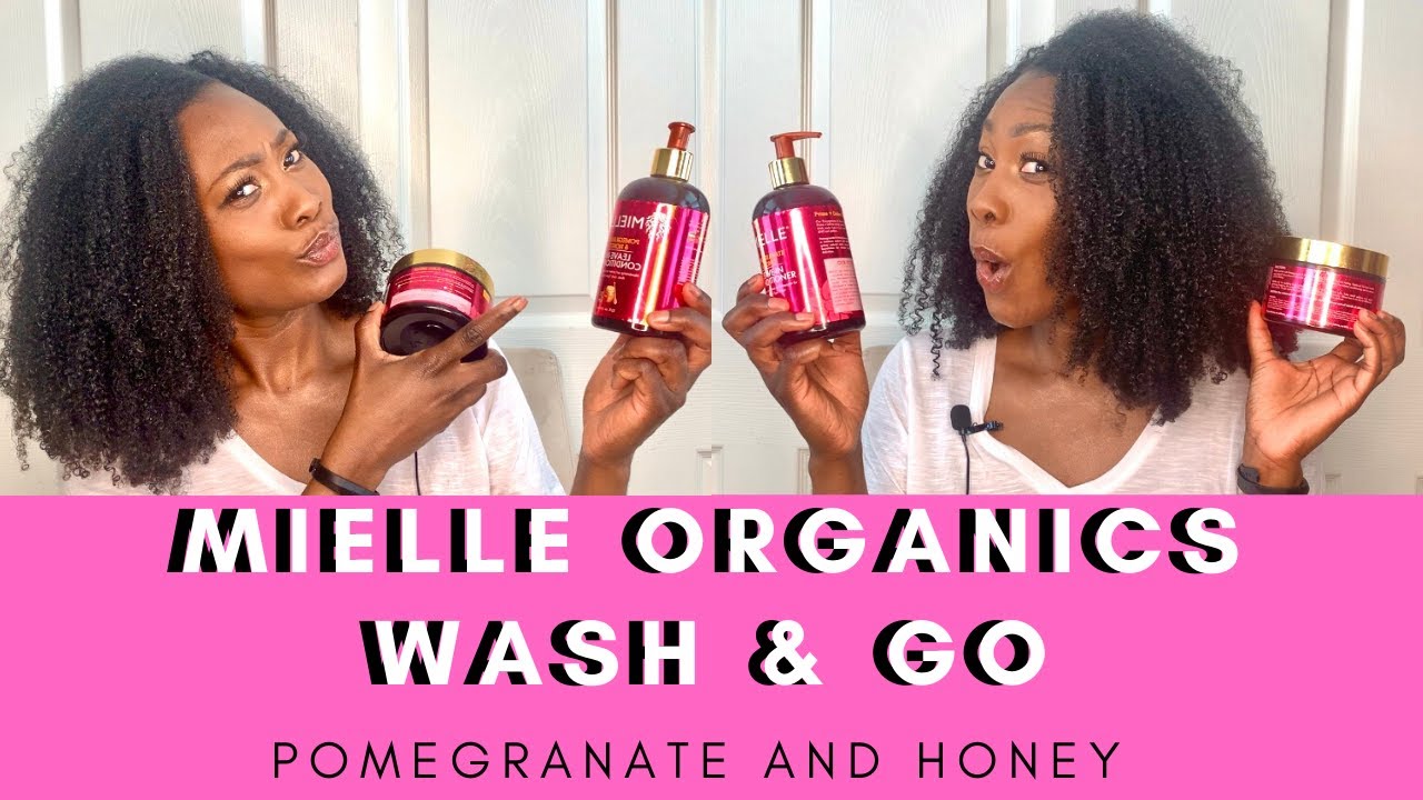 WASH & GO - MIELLE ORGANICS POMEGRANATE AND HONEY  - CURLING CUSTARD - TYPE 4 HAIR