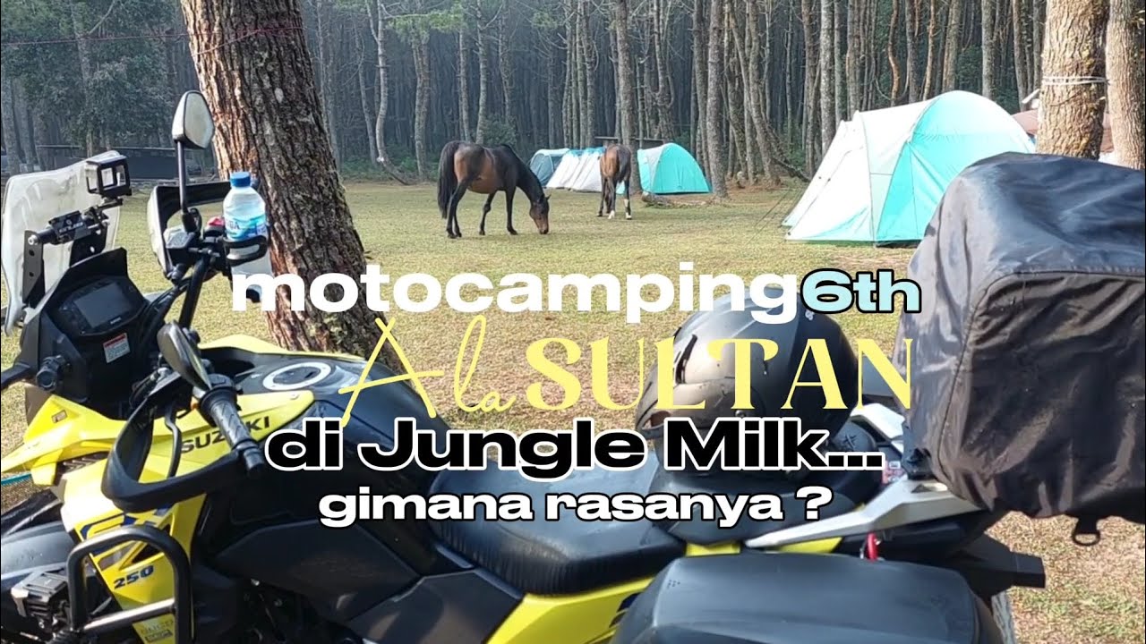 Motocamping #6 ala  Sultan @ JUNGLE MILK Cikole Lembang