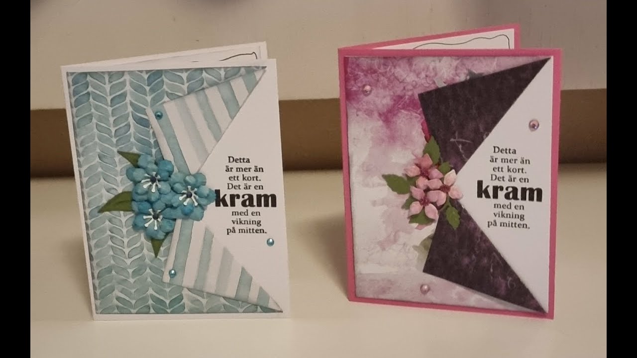 Snabbt och ändå lite stil på kortet.