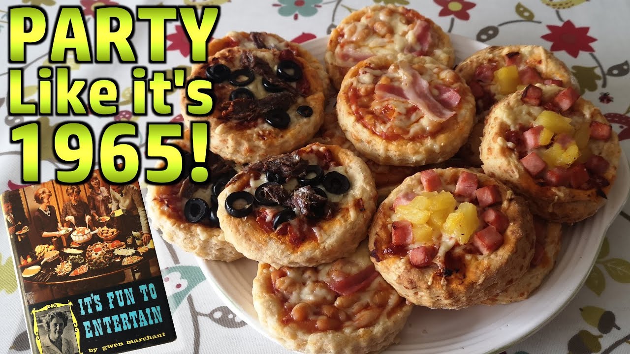 Cheese Scone Pizzas - Trying out a 1965 Party Food Recipe
