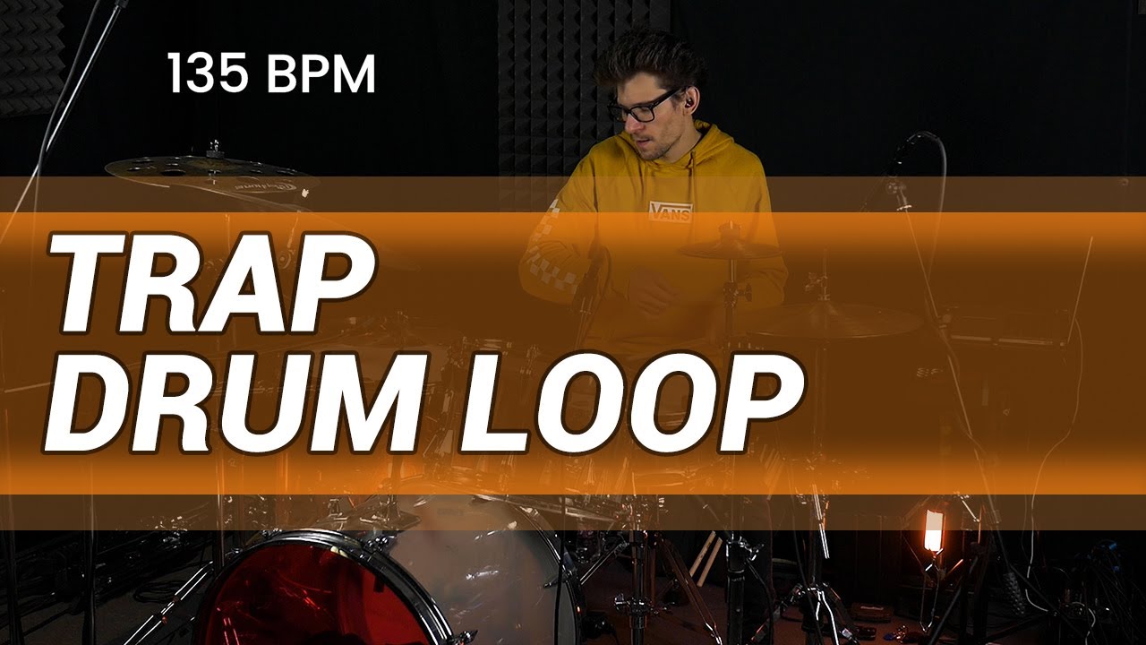 Trap drum loop 135 BPM // The Hybrid Drummer