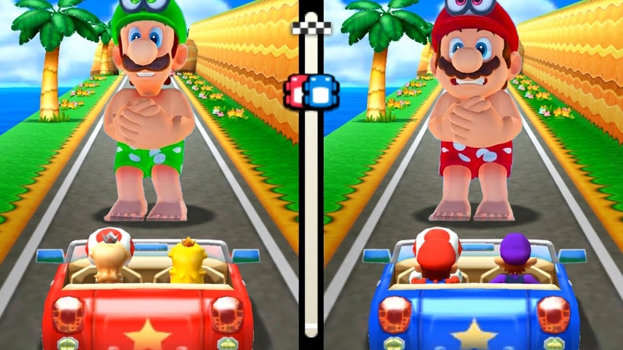 【マリオパーティ100ミニゲームコレクション】ミニゲームマリオVsロゼッタVsピーチVsワルイージ(最強CPU｢たつじん)