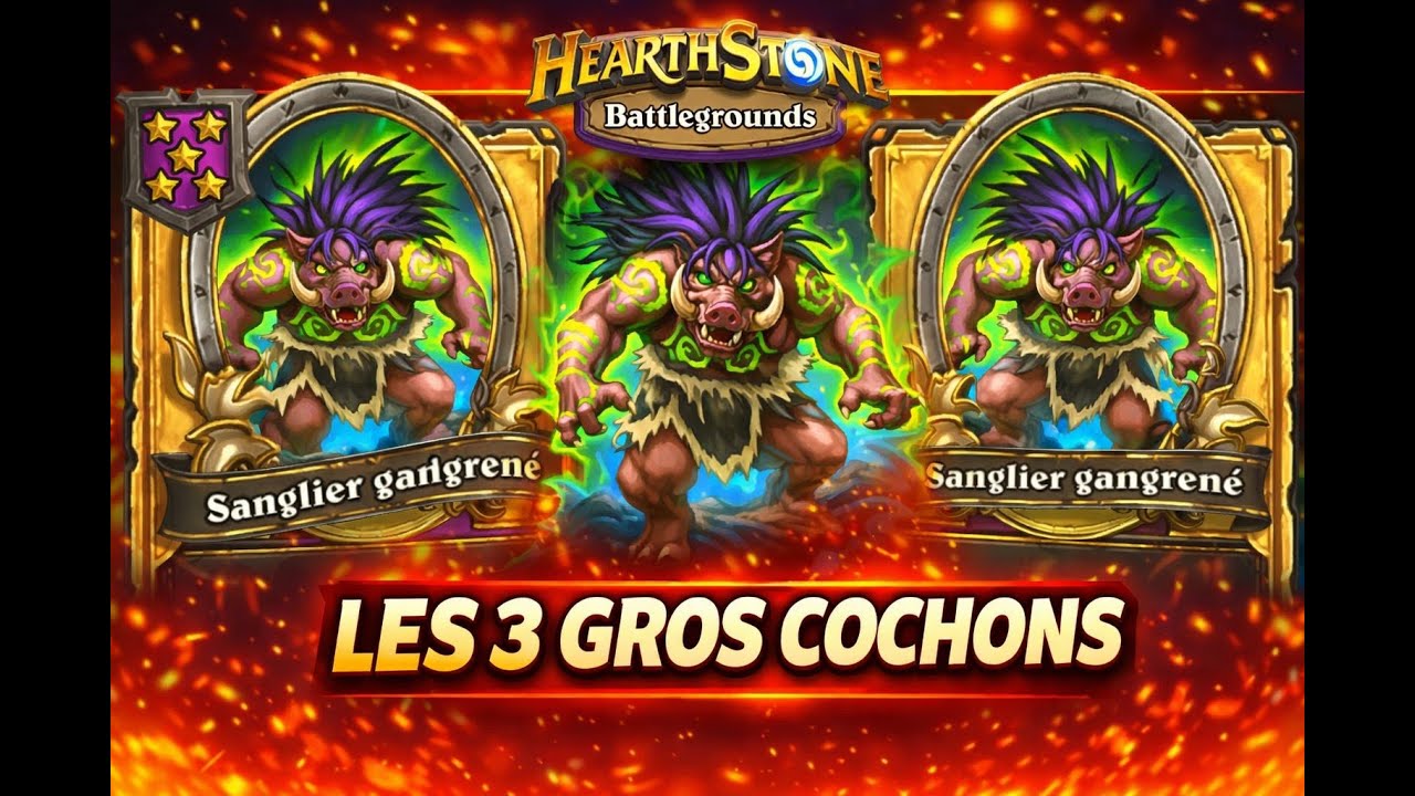 LES 3 GROS COCHONS || Hearsthone Battlegrounds TOP EUROPE