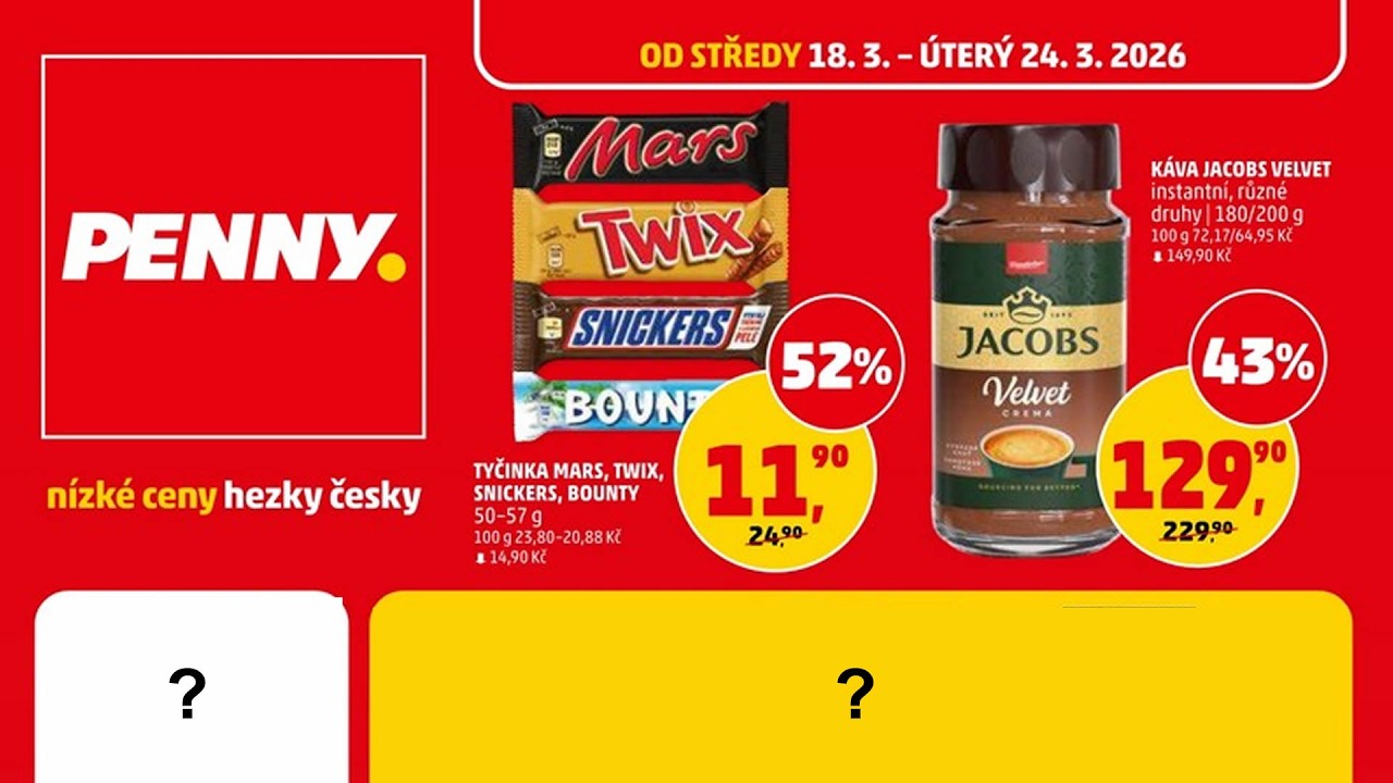 Penny Market leták 18.3.2026 - akční leták