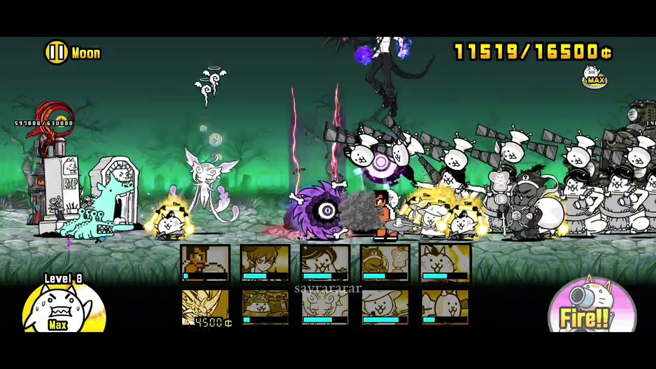 [Battle Cats] Into the Future - Chapter 3: Zombie Outbreak — MOON 🌑🌒🌓 (Full)