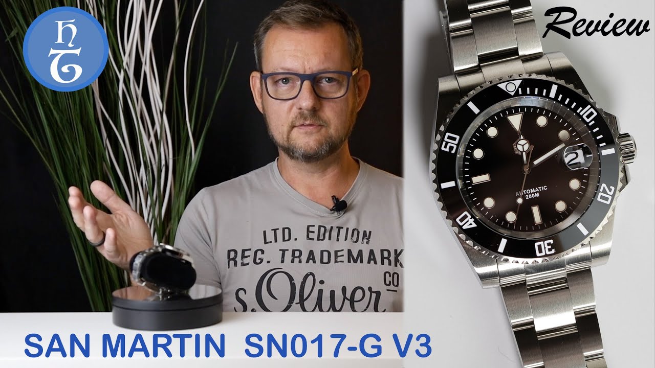 SAN MARTIN SN017-G Diving Watch / Water Ghost. Eine ziemlich perfekte Rolex Submariner Hommage.