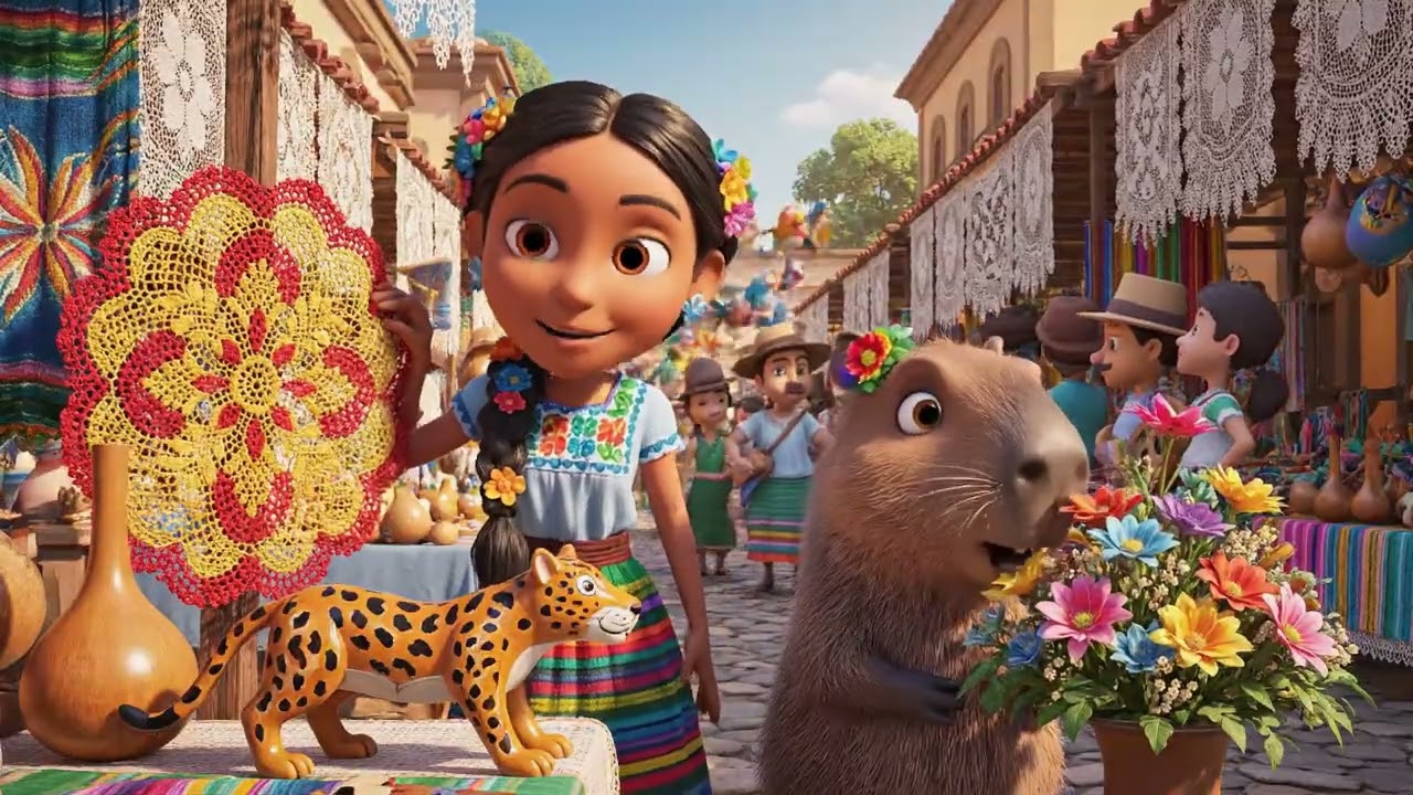 Animación 3d infantil en Paraguay #funny #3d #movie #animation #kapibara #anime 