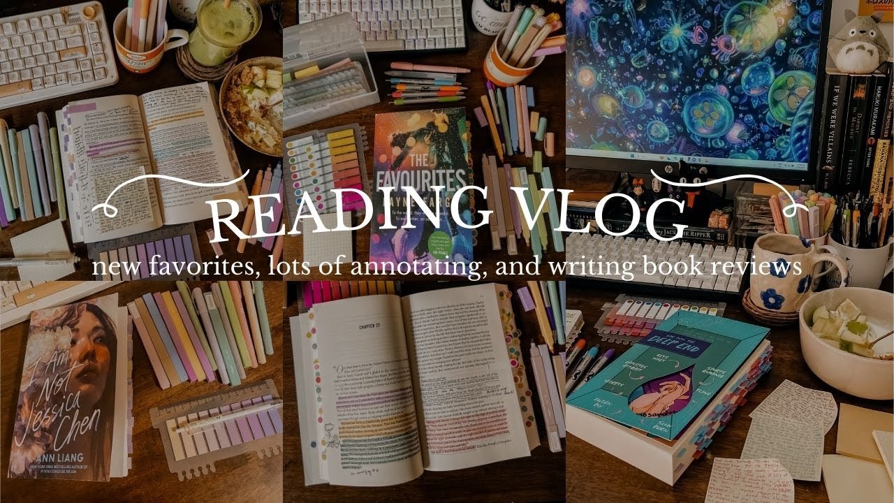 reading vlog ✨🍵  lots of annotating, finding new faves, and writing book reviews ✍🏽
