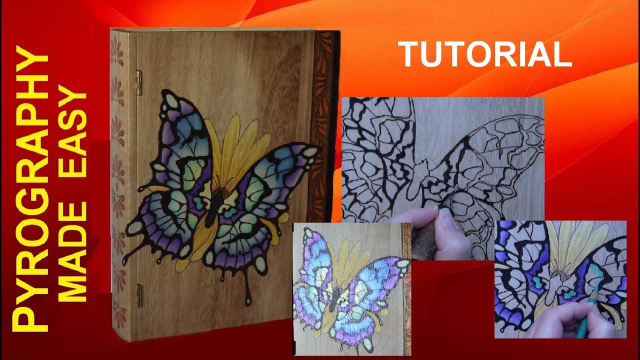Пирография для начинающих учебник BUTTERFLY BOOK