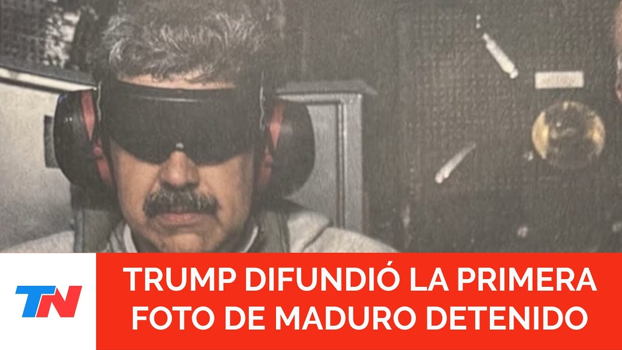 DONALD TRUMP LE ENVIÓ UN CLARO MENSAJE AL MUNDO Y MOSTRÓ LA PRIMERA FOTO DE MADURO DETENIDO